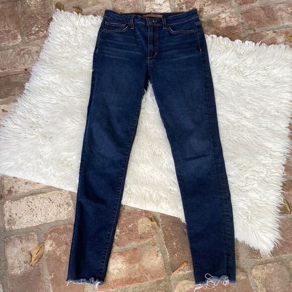 Joe’s High Rise Skinny Ankle Crop Stretch Denim Classic Five Pocket Jeans Sz 26 - Picture 2 of 16